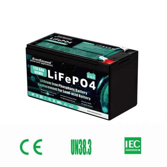 IP65 12V 8Ah 可充電鋰電池 - 永新能